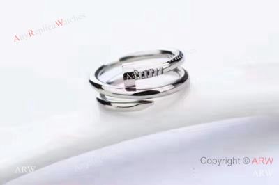 AAA Replica Cartier Double Nail Rings - Silver Ring